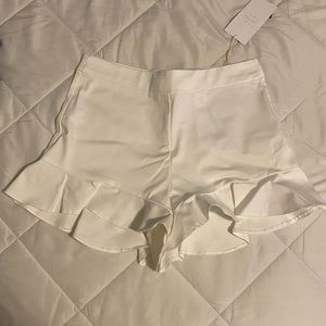 White Zara shorts